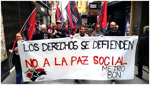 Manifestacion primero de mayo en Barcelona