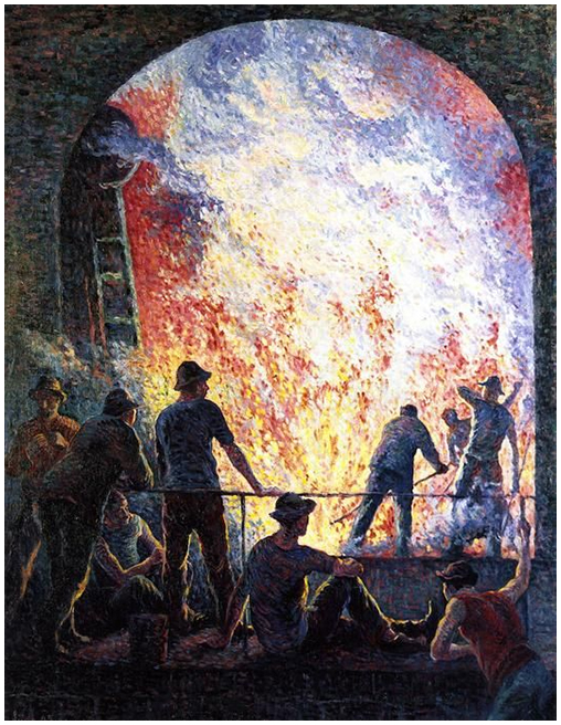 Maximilien Luce Steelworks